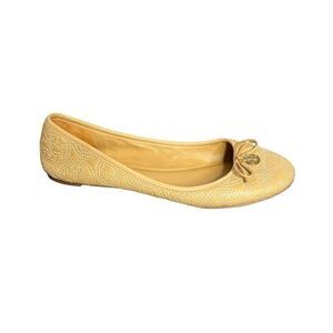 Tory Burch embroidered leather flats